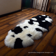 China factory wholesale single double quarto sixto size 1p 1.5p 2p 4p 6p patchwork sheepskin rug